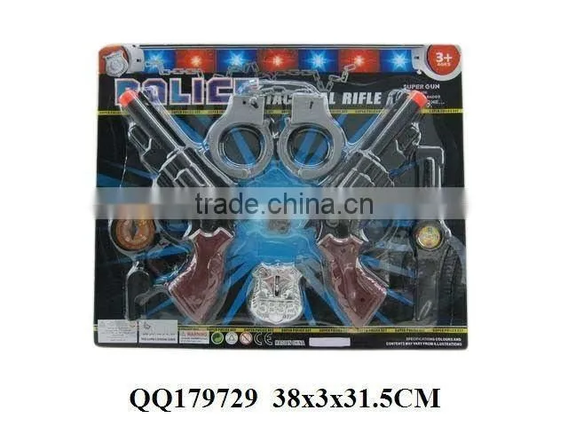 Lifelike police play set, plastic police game