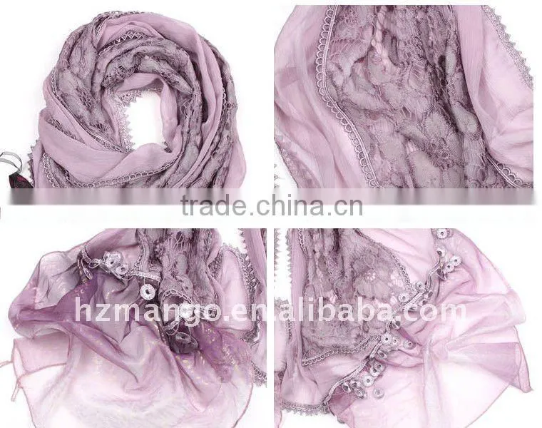 2016 latest silk fashion long scarf