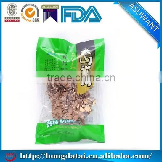 Nice printed zipper snack food packaging bags with clear window