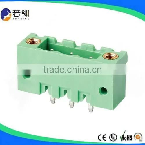 Nut Brass Pluggable Terminal Block Pitch 10.16mm