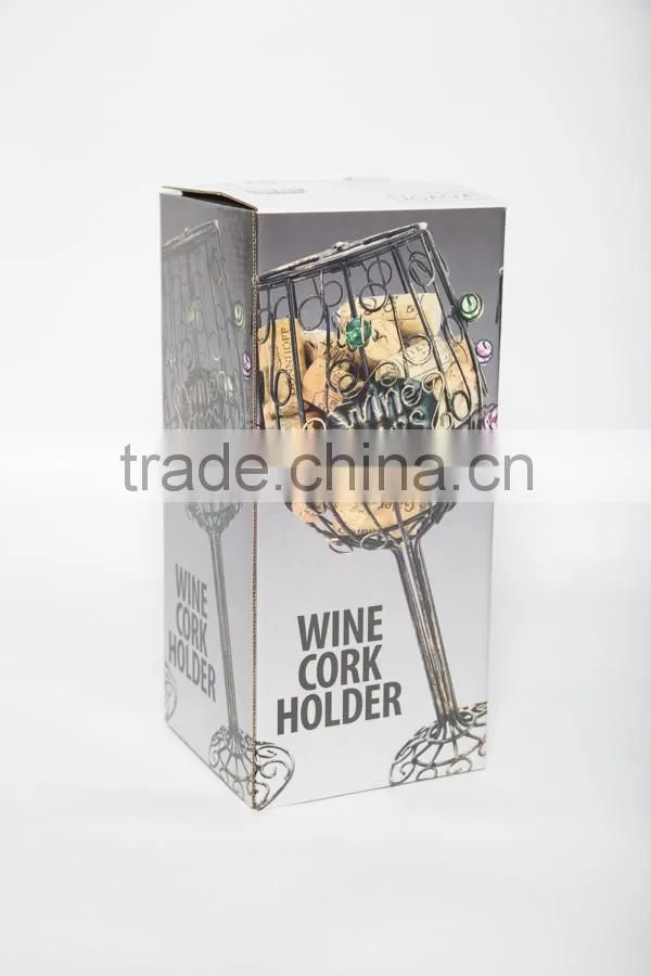 eco friend metal wine cork holder