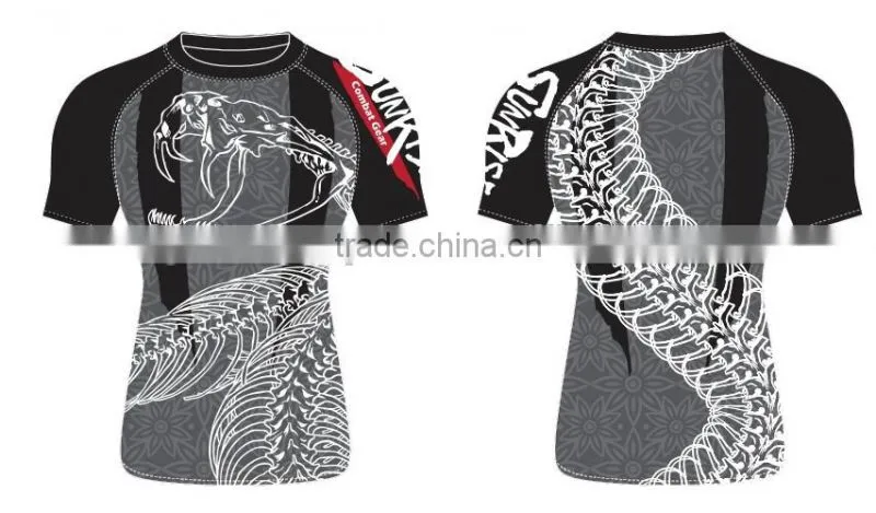 Sublimation Heat Transfer custom printed rash guard