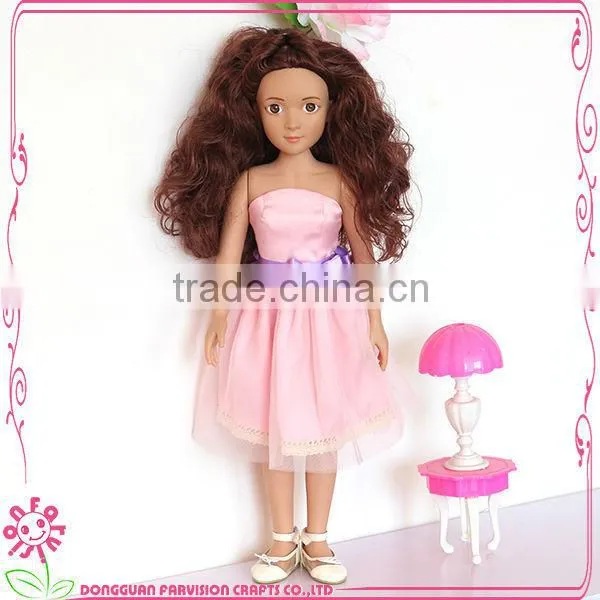 Kawaii vinyl doll outfits doll oem 15 inch sexy doll evening dress