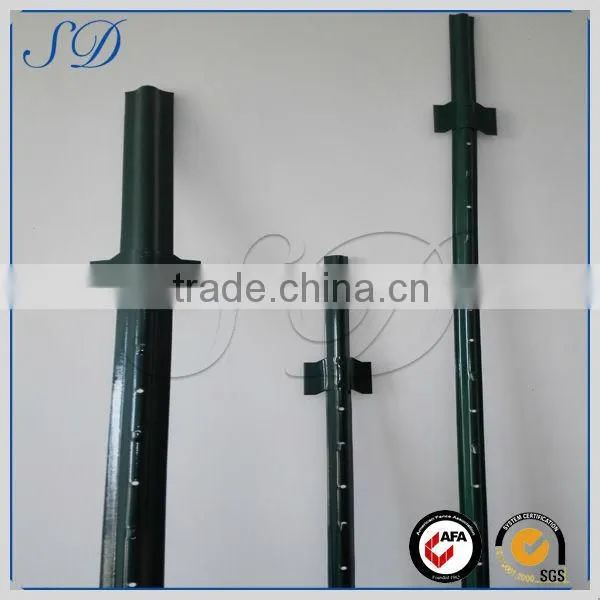 China factory powder coated u shape fence post