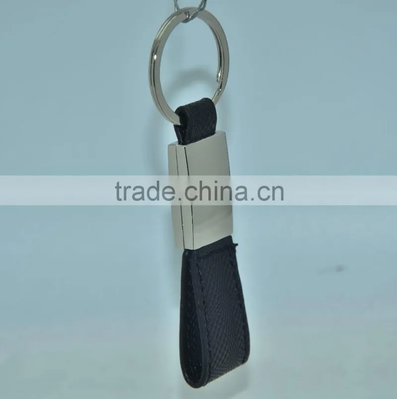 Promotion High quality leather keychain/keyring