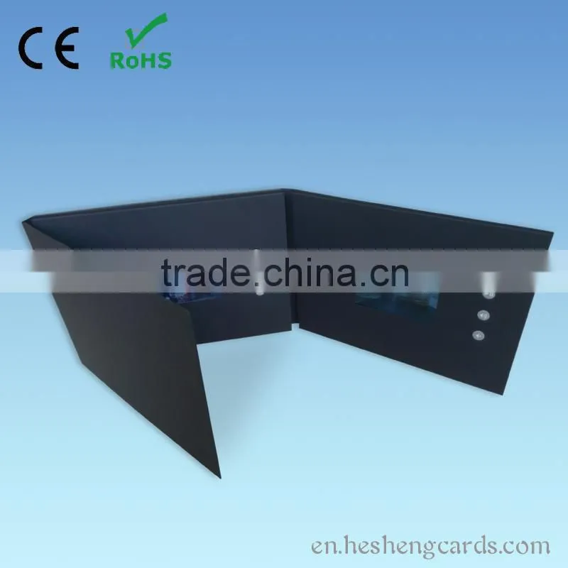 paper folding greeting card with lcd