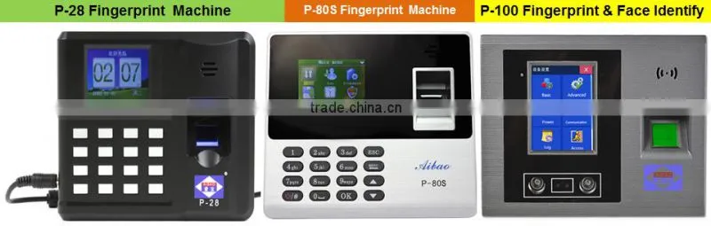 TFT Touch Screen Face and fingerprint Recognition Employee Attendance Machine