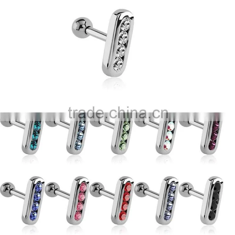Ear Cartilage Helix Tragus Piercing Ring Surgical Steel Body Jewelry