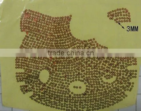 sequin hot fix transfer motifs for garment christmas gift
