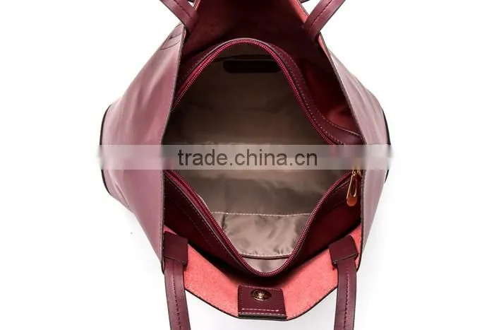 Elegant And High-End Fashion Woman Handbag Fashion Designs Superior Quality Tote Bag Manufacture