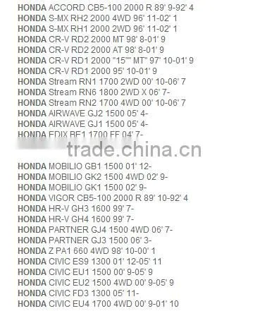 k5524 43153-SM4-A01rear brake shoes for Honda