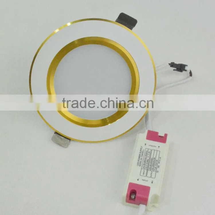 Top quality golden 5w nice LED panel lights downlights