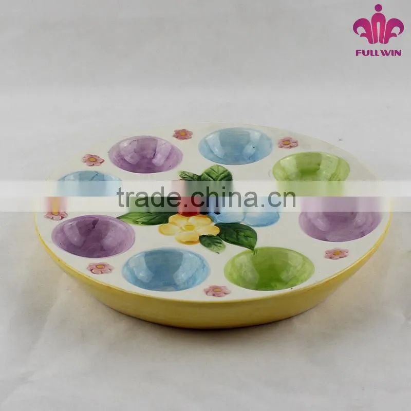 Ceramic chicken egg holder