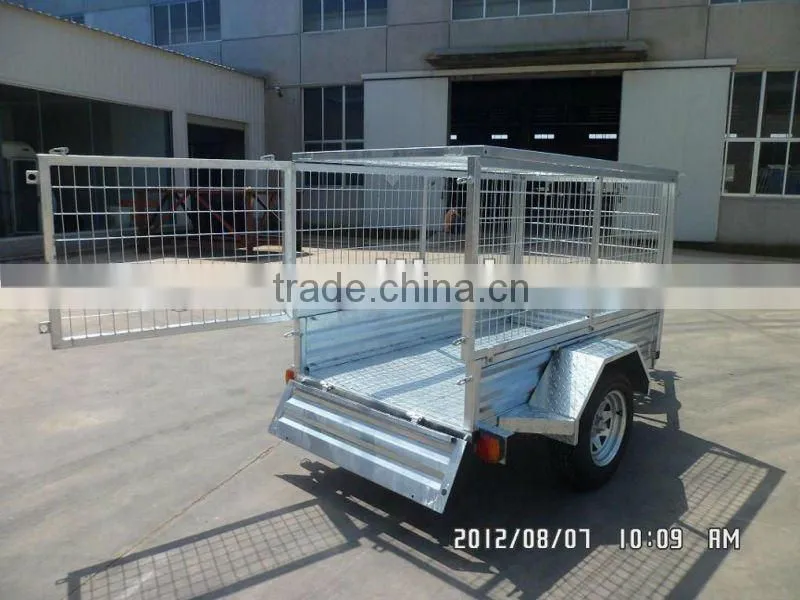 All galvanized chassis cargo trailer