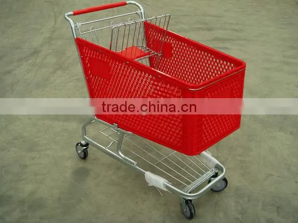Plastic shopping Cart 180L