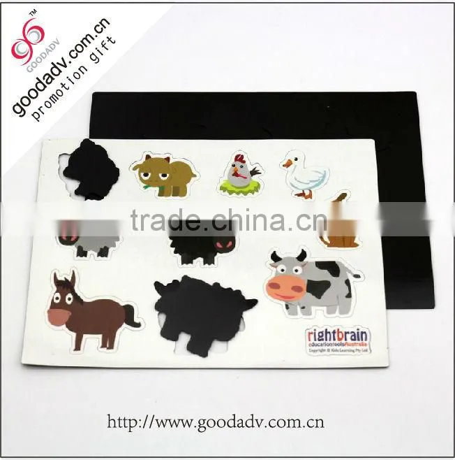 Classical magnetic educational toy die cutting kids puzzle mat