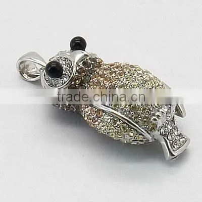 Owl Animal 925 Sterling Silver Pendant