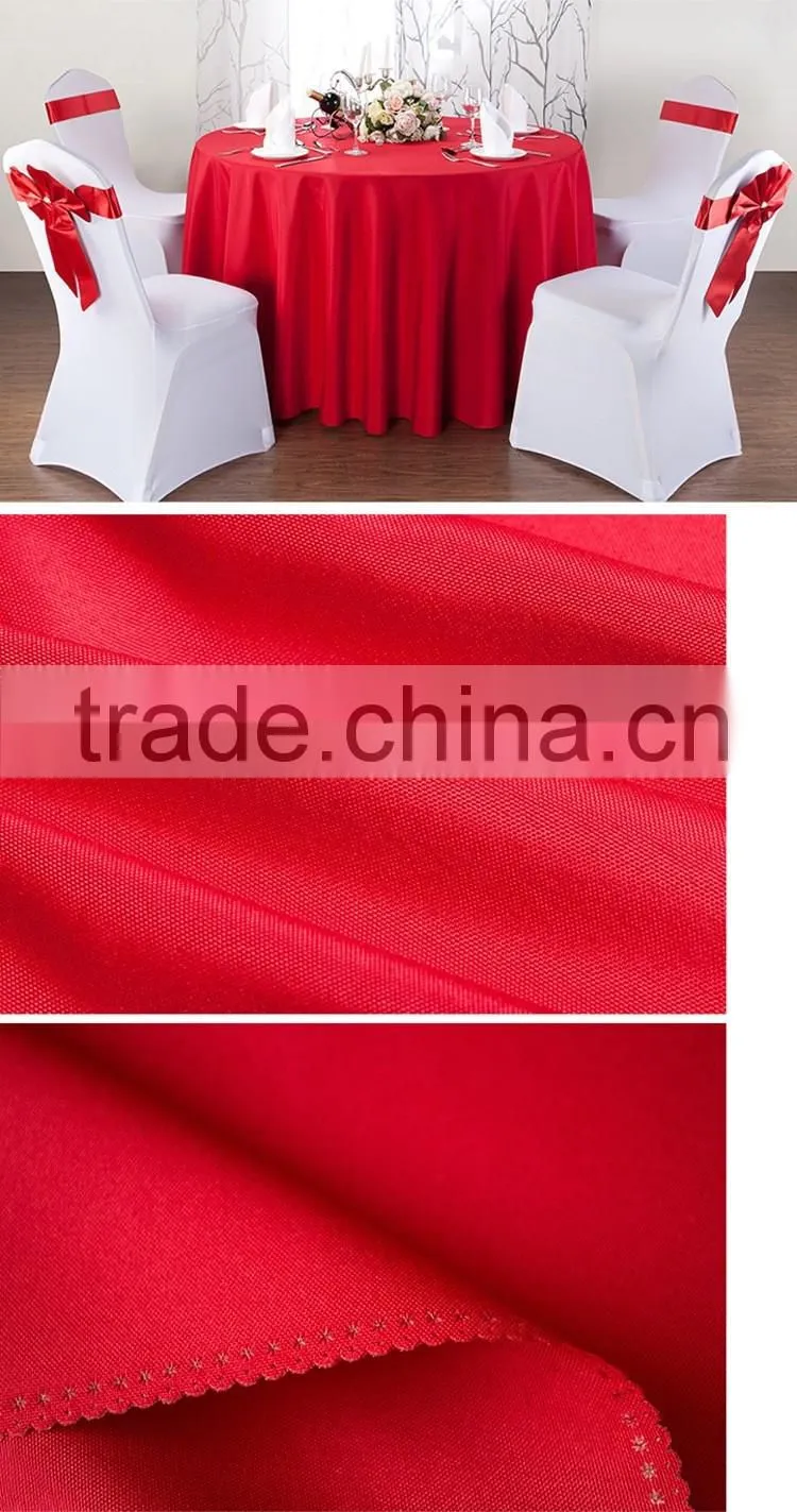 Polyester tablecloth spun polyester table linens and 100% spun polyester napkins table cloth