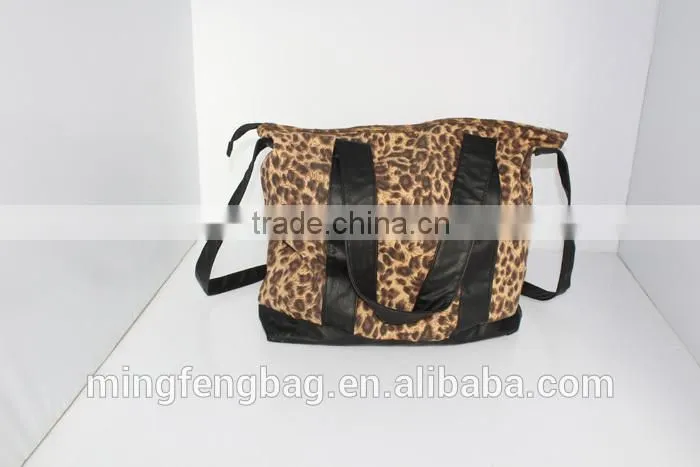 Wholesale Costom High Quality Classic and Fashionable Canvas and PU Women Bag for Lady
