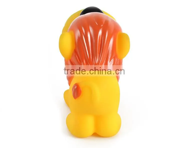 Popular amusing vinyl lion toy with ball