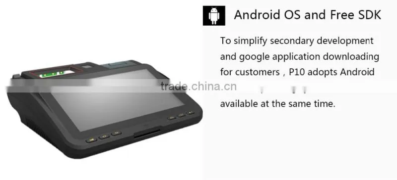 Cheap Touch Screen All In One POS Billing Machine Support 3G WIFI Barcode Scanner RFID Thermal Printer
