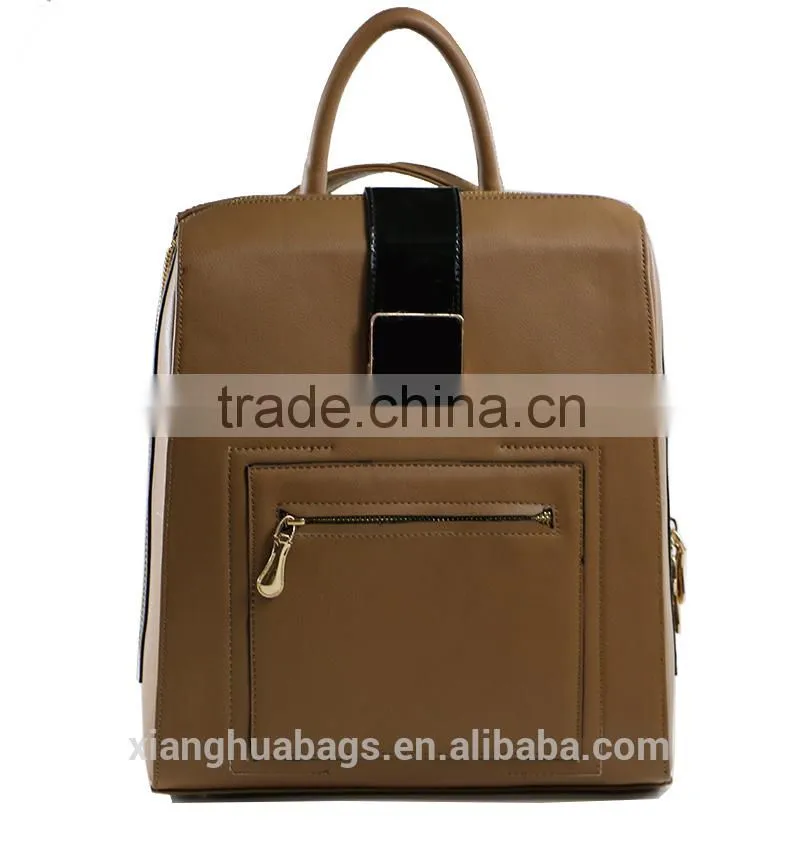 Women leather backpack from China supplier