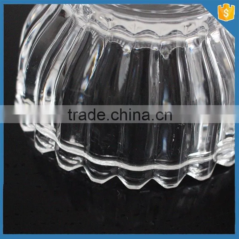 Wholesale fancy hand made glass candy bowl with lid