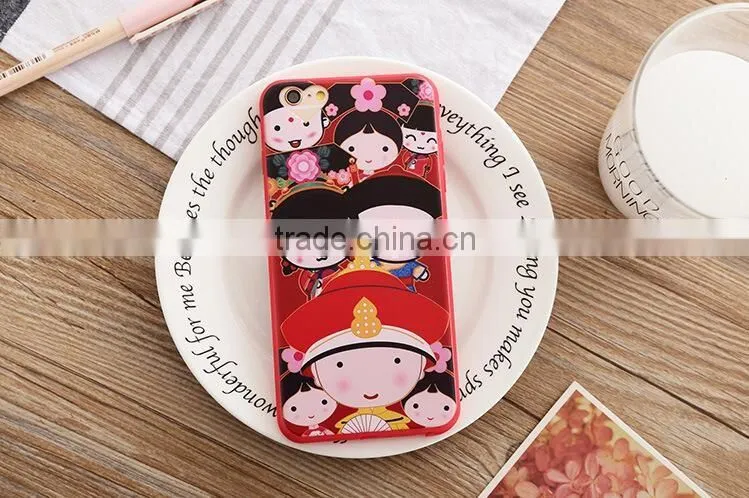 Eco-friendly silicone phone case/cute cartoon phone case for Iphone cellphone