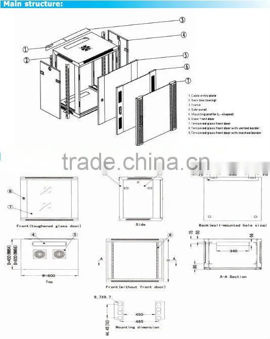 Network cabinet electronic enclosure
