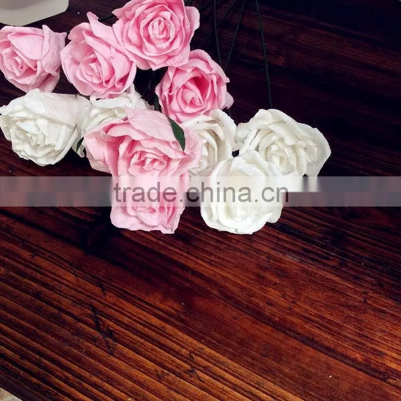 wedding decoration paper flower, handmade flower, party decoration flower, pink paper flower