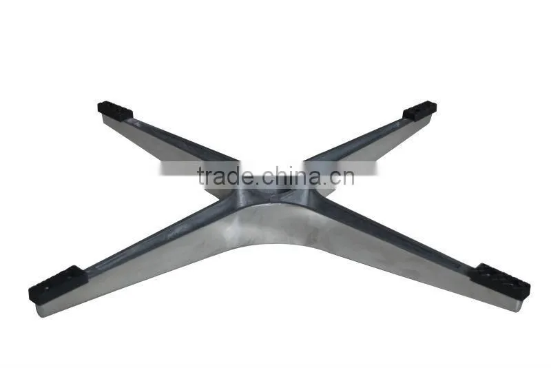 bw high quality aluminum alloy four star chair base/4-star aluminum chair base /swivel chair base for recliner in furniture leg