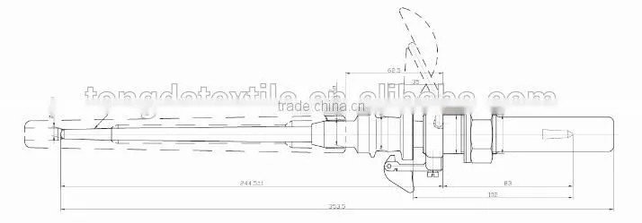 Textile machine parts/TFD-3200 series Aluminum tubed spindles