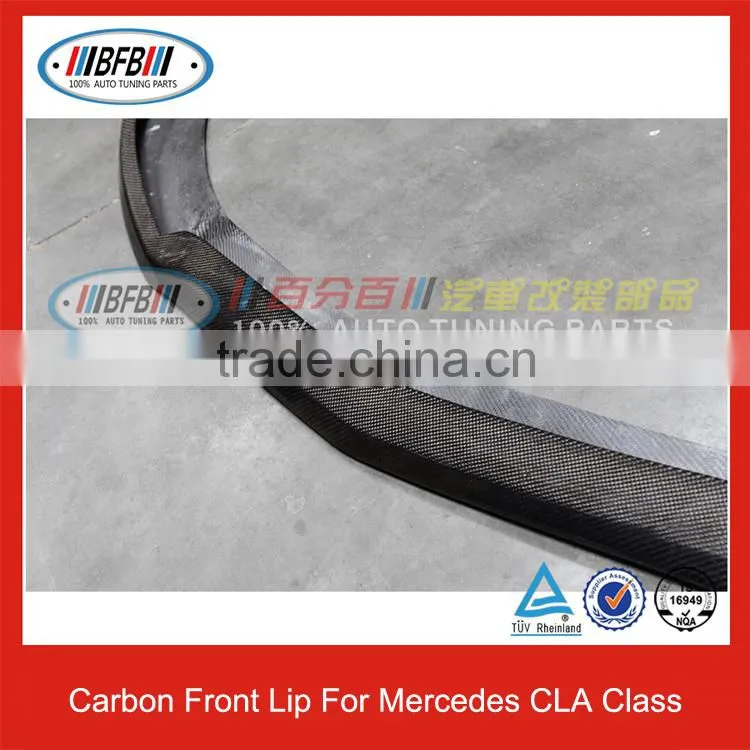 For Mercedes W117 CLA Class 2015 Real Carbon Fiber Front Lip Front Bumper