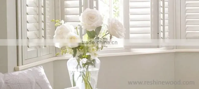 Plastic window blind PVC plantation shutter louvers