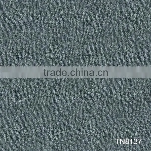 Fire resistance heavy commercial carpet tile with PVC backing