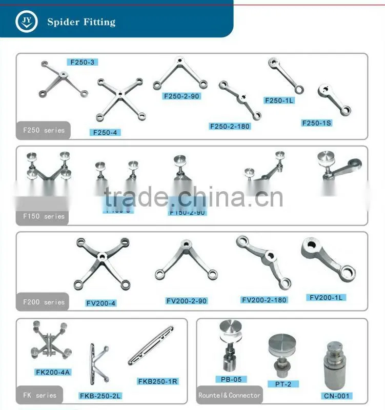 glass spider fitting for curtain wall