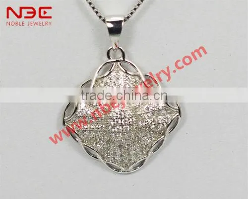 micro wax setting necklaces jewelry with AAA CZ stone