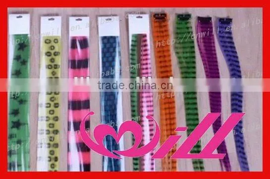 pretty clip in colored hair extensions synthetic feather hair extension synthetic hair extension