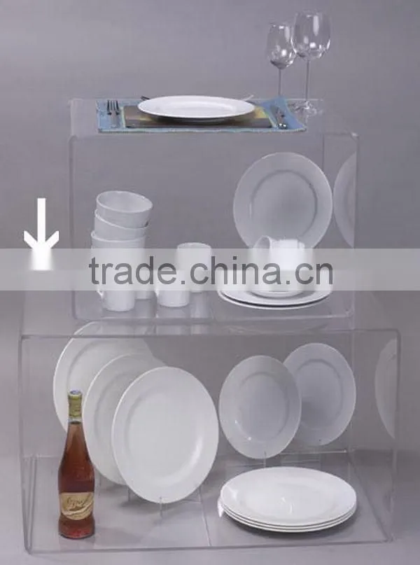 Best quality useful 5 tier acrylic stairway riser