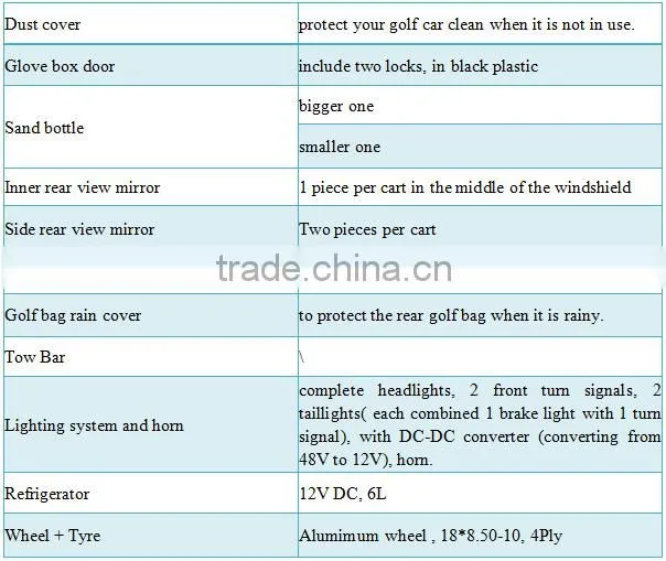 Hot sale OR-A4 cheap electric golf carts