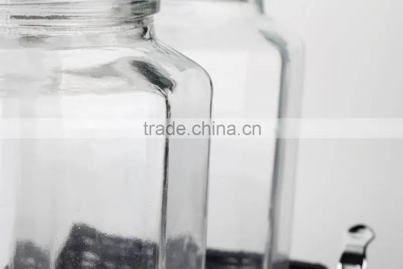 Wholesale Glass Beverage Dispenser Clear Glass Dispenser With Stand