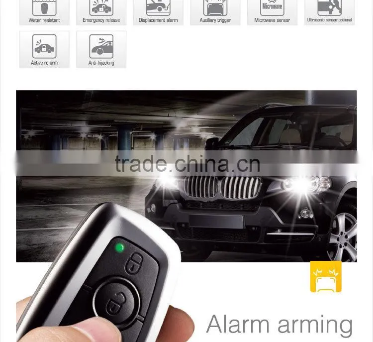Steelmate E series 1 way car alarm, code hopping, fashionable transmitter
