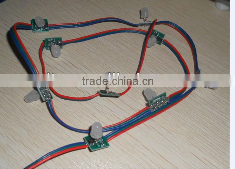 DC12V TM1804 pixel node,100node a string, non-waterproof,DC12V input;SIZE:13mm*13mm