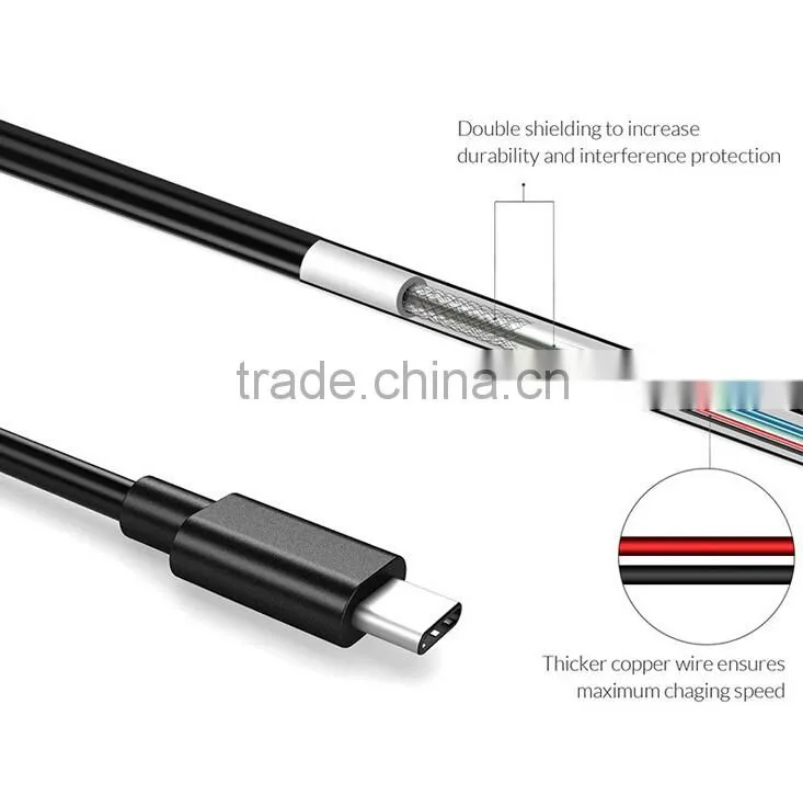2015 Hot sale USB 3.1 TYPE C Male to USB 3.1 TYPE C Male Slim White Cable