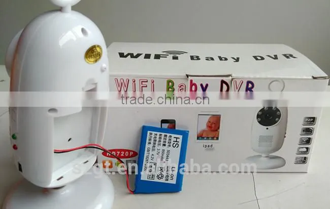 Wi-Fi Baby camera monitor wholesale white color top qulity HD 720P monitor IR digital baby monitor