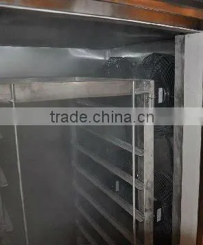 Quick freezing freezer with 4 trolleys