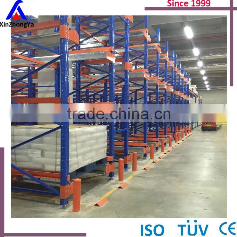 heavy duty shuttle pallet racking for industrial warehouse