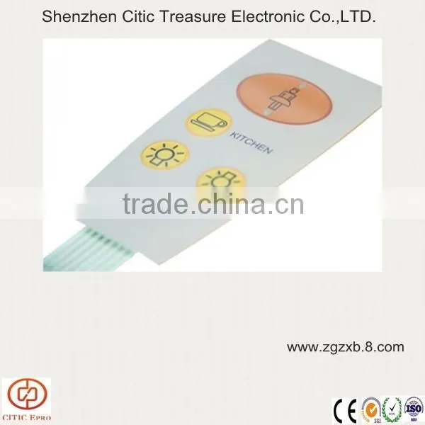 Textured membrane Keypad for medical application