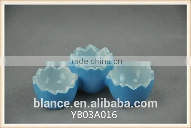 ceramic egg holder in egg shell cup design for Easter egg wedding gift
