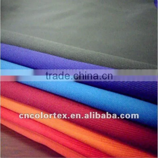 For workwear or pants wholesale QCW polyester cotton twill fabric